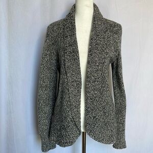 Talbots Marled Angora Blend Marled Fly Away Cardigan Size M Chunky Knit Warm EUC